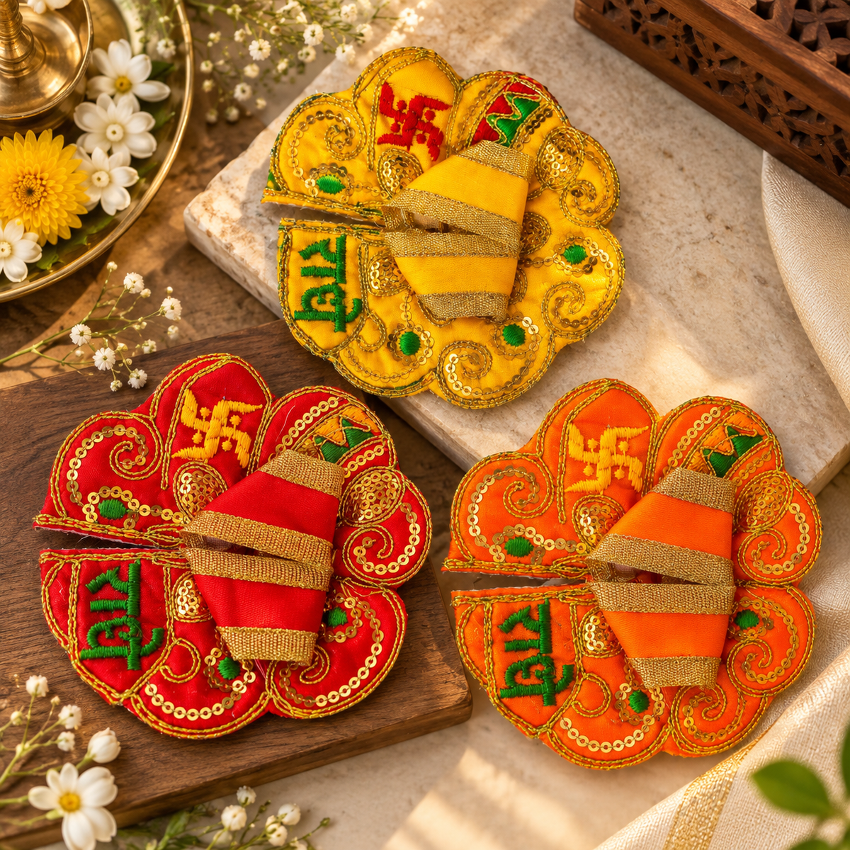 Brindabani Shringar Poshak Combo - Set of 3