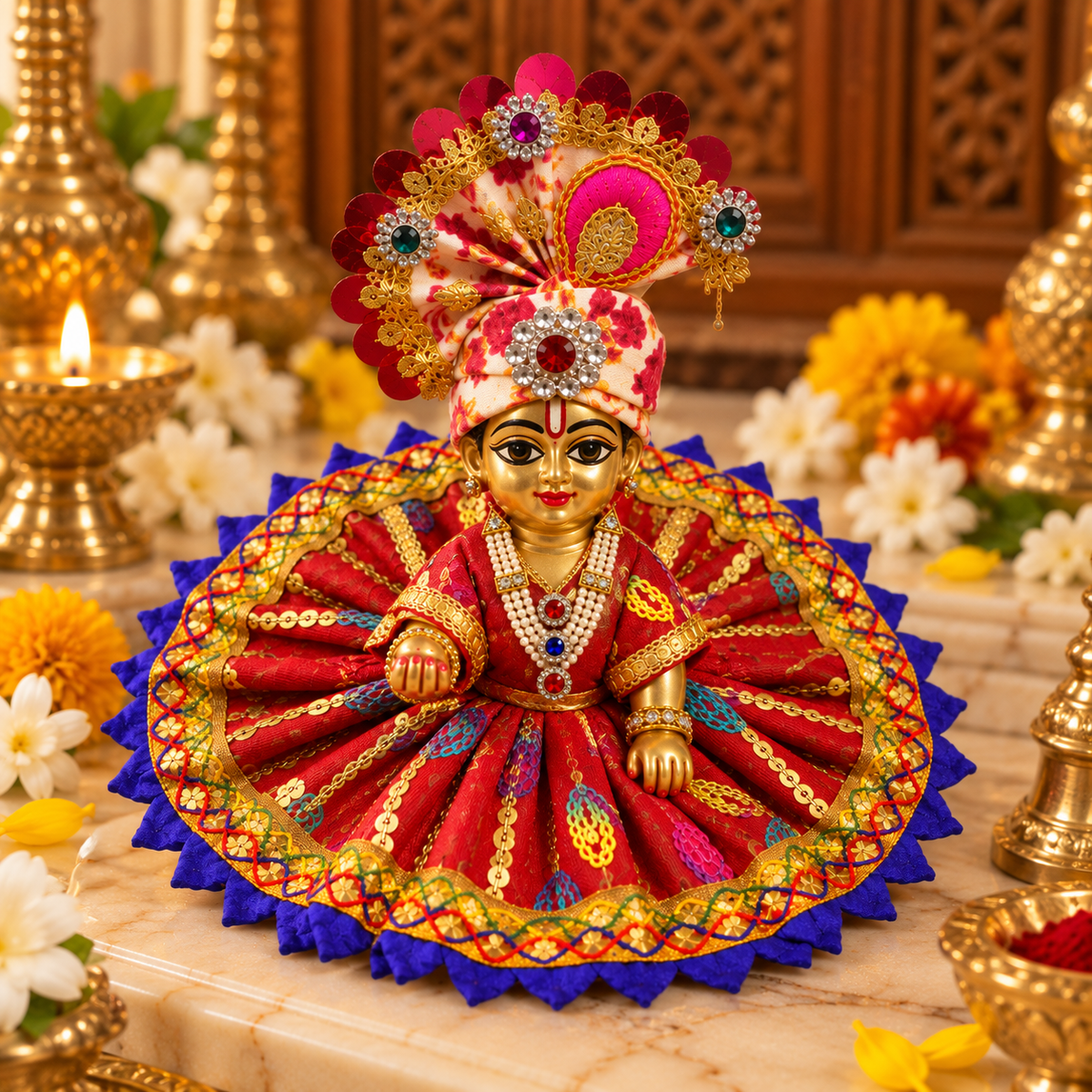 Laddu Gopal Shringar Combo Set