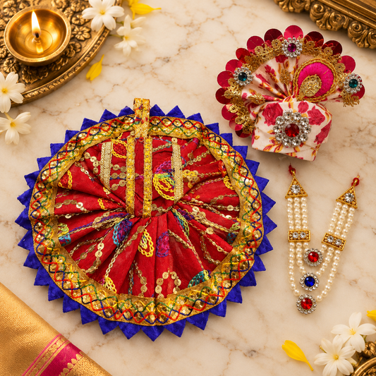 Laddu Gopal Shringar Combo Set