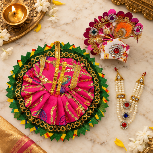 Laddu Gopal Shringar Combo Set