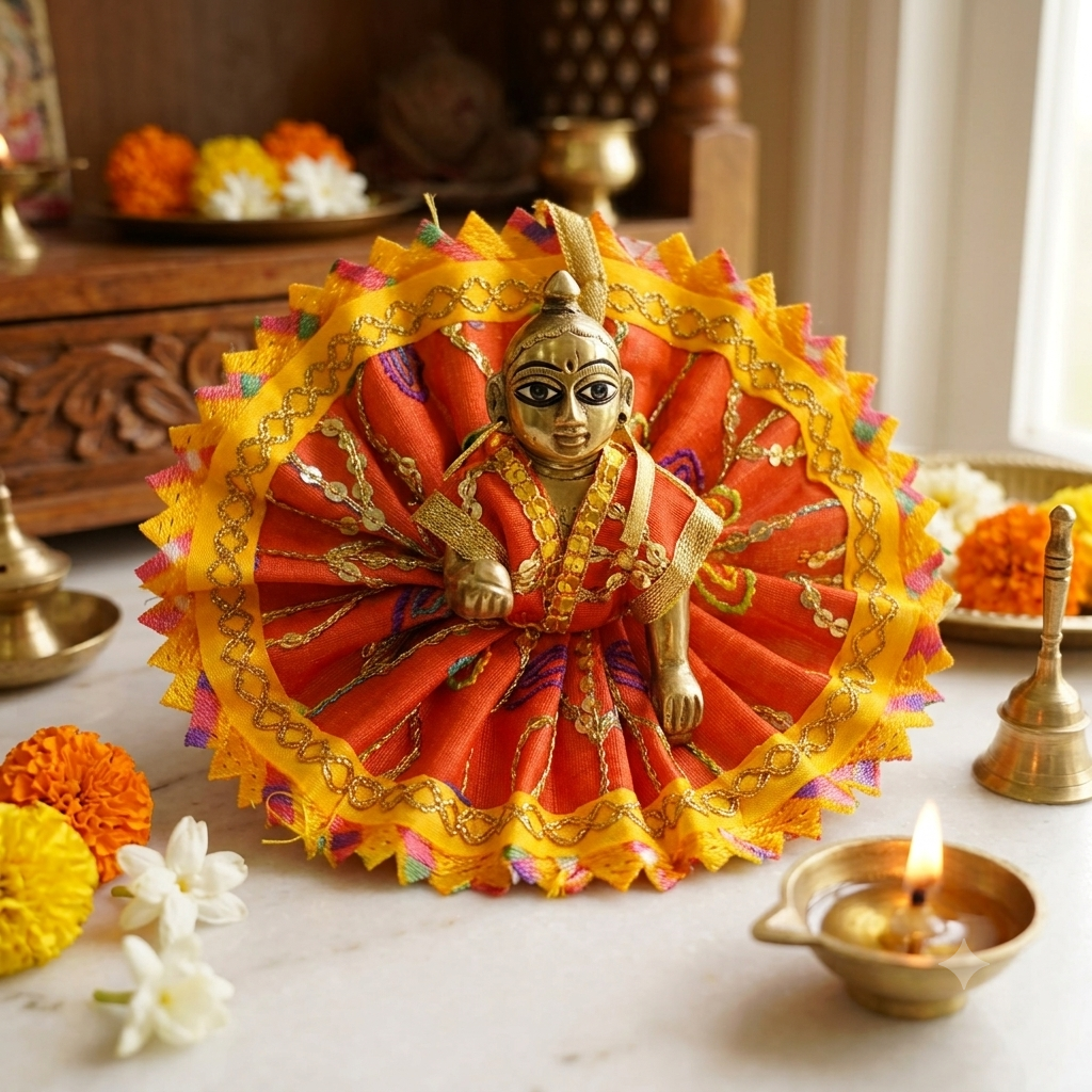 Jardousi Poshak for Laddu Gopal Ji