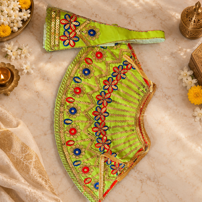 Mata Rani Embroidered Poshak Brindabani Design